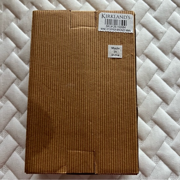NIB Kirkland's Homestead Bottle Wine Stopper "H" Letter Bronze‎ New In Box - Picture 5 of 6
